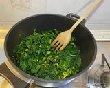 A picture of step 2 of Tuscan Kale, Chickpea, and Cannellini Bean Soup.