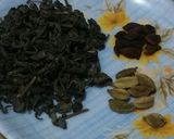 A picture of step 1 of Kashmiri chai.