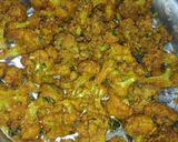 A picture of step 3 of Palak mix sabji.