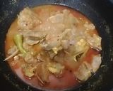 A picture of step 3 of Achar gosht.