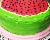 صورة لخطوة 15 من وصفة كيكة البطيخ 🍉