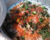 A picture of step 5 of Beef Biryani.