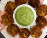 A picture of step 2 of Sweet corn tikki chaat.