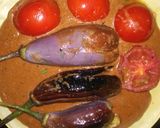 A picture of step 5 of Hyderabadi Bagara Baingan.