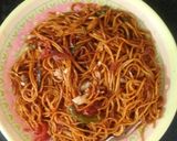 A picture of step 6 of Veg hakka noodles.