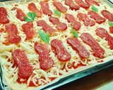 Foto del paso 3 de la receta: Pizza de fuet de pavo con mozzarella