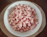 Hình bước làm 1 của món Chè cùi bưởi cốt dừa