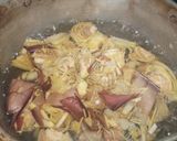 Foto langkah ke 2 dari resep Oseng jantung pisang pedas.