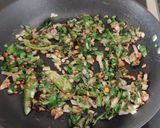 A picture of step 4 of Egg with brahmi leaves subji.