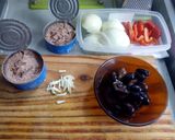 Foto del paso 1 de la receta: Pastas con salsa de atún (sin tomate)