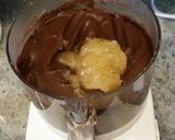 A picture of step 3 of No-bake Brownie Batter. Dairy, soy, corn, egg free. vegan.