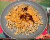 Zöldségkrémes csirkemell csíkok sütőben sütve 🍗🌶🍅🥛🧈🧀 😋 recept fázis 4 fotója