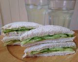 A picture of step 6 of Perfect Cucumber Sandwiches.