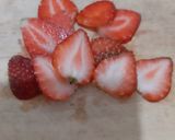 Foto langkah ke 2 dari resep Puding Pandan Strawberry.