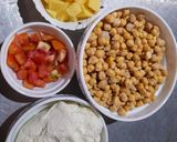 A picture of step 1 of Chickpeas Chhana Curry.