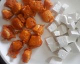 A picture of step 2 of Paneer chilli.