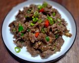 Foto langkah ke 5 dari resep Daging Goreng Cabai Garam.