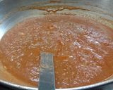 A picture of step 3 of Kathiyavadi bhaji with paratha.