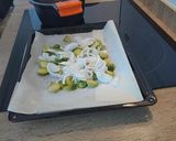 Foto del paso 2 de la receta: Pasta farfalle con coles de Bruselas asadas