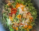 A picture of step 1 of Coriander roll or cutlets.