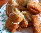 รูปขั้นตอนการทำที่ 7 ของ ขนมปังทอดไส้กล้วยหอม🍞🍌