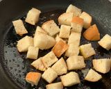 A picture of step 2 of Herbed croutons.