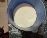 A picture of step 1 of Sooji halwa.