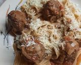 Foto del paso 7 de la receta: Fideos con albóndigas (La Dama y el Vagabundo)