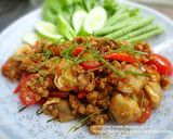 รูปขั้นตอนการทำที่ 4 ของ หมูสับคั่วต้มยำ