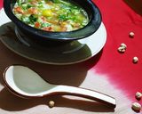 A picture of step 6 of Chhole Soup.