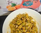 A picture of step 1 of Leftover khichdi wada.