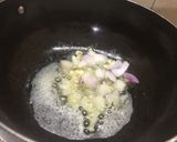 A picture of step 3 of Butter Rice in veggie minty gravy.