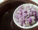 A picture of step 2 of Aloo Baingan.
