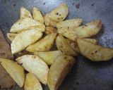 A picture of step 4 of Jeera aloo dry sabzi without tomato.