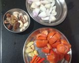 A picture of step 1 of Shahi paneer.