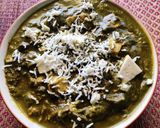 A picture of step 17 of Dhaba Style Palak Paneer.