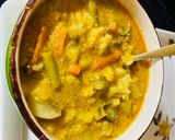 A picture of step 7 of Mix vegetables kurma / healthy kurma for kids.