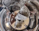 A picture of step 1 of Dragon fruit cake.