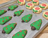 Foto langkah ke 10 dari resep Xmas Tree Butter Cookies 🎄.