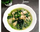 Foto langkah ke 3 dari resep Tumis Bayam Jepang Jamur.
