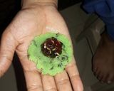 A picture of step 6 of Paan balls.