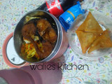 Fried sweet potato with sauce
