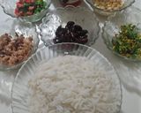 A picture of step 1 of Vegetables Rice.