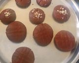 A picture of step 2 of Ragi bites (with condensed milk).