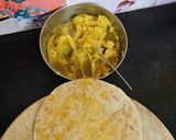 A picture of step 3 of Puranpoli (Regional Icon)Gujarati style vedmi.