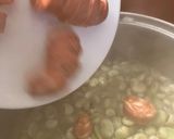 Foto del paso 6 de la receta: Habitas frescas y alcachofas, con chorizo y huevo