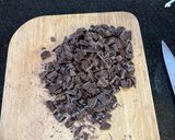 Foto del paso 1 de la receta: Ganache de choco amargo y dulce de leche🥰