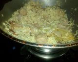 A picture of step 3 of Soya pulao.