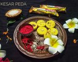 A picture of step 5 of Instant Kesar Peda / Saffron Peda.