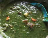 A picture of step 3 of Palak paneer.